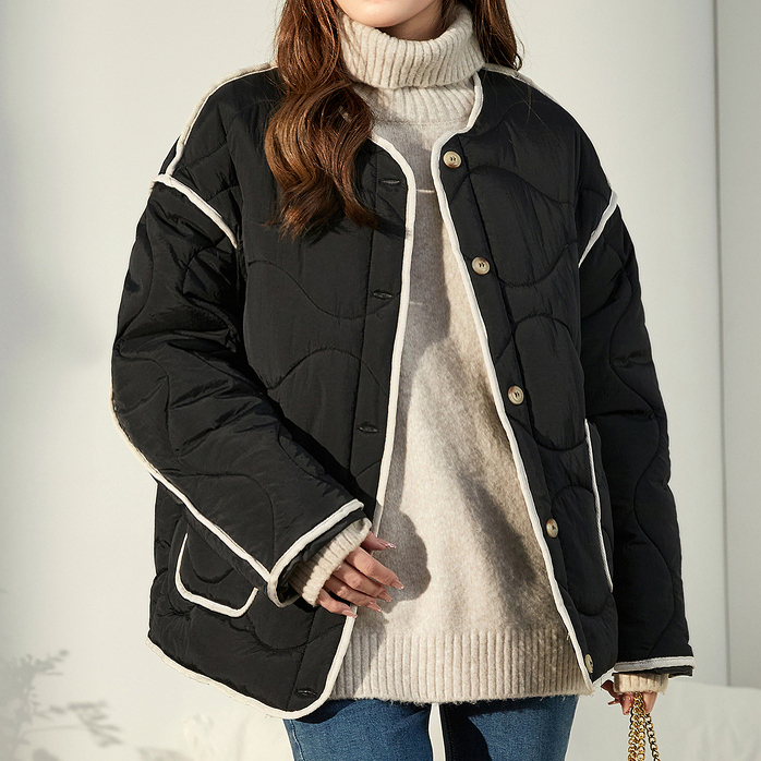 唐系列女装春秋冬棉衣短款棉服轻薄时尚学院风棉袄外套/1-46