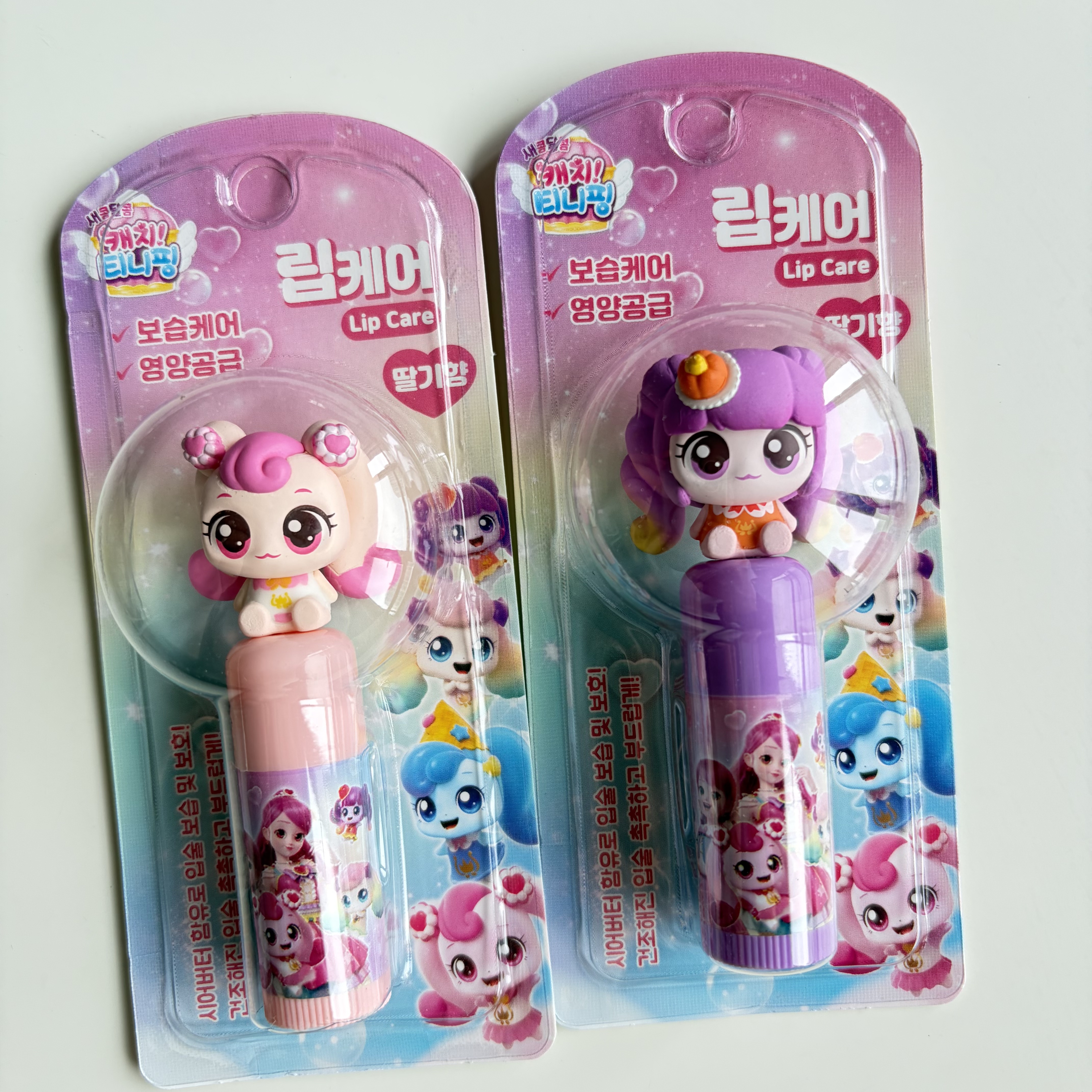 韩国进口儿童润唇膏小女孩专用保湿滋润防干裂宝宝护唇膏奇妙萌可
