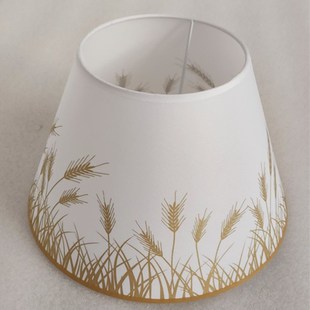 台灯灯罩E27灯口卧室床头壁灯罩印花锥形落地灯罩灯具配件