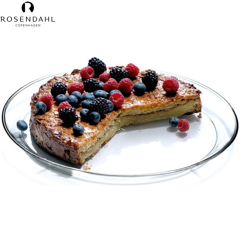 北欧无铅玻璃大号甜品蛋糕盘