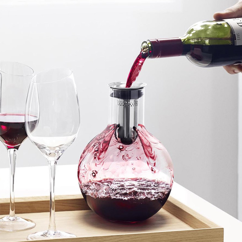 丹麦Eva Solo 创意醒酒器葡萄红酒倒酒器 高档快速分酒瓶带冰镇器