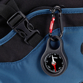 德国TROIKA户外指南针钥匙扣 小型迷你罗盘指北针防水 随身便携