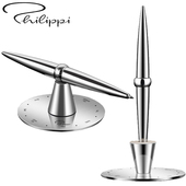 进口德国Philippi旋转决策笔 办公桌笔插笔座摆件 创意圆珠笔金属