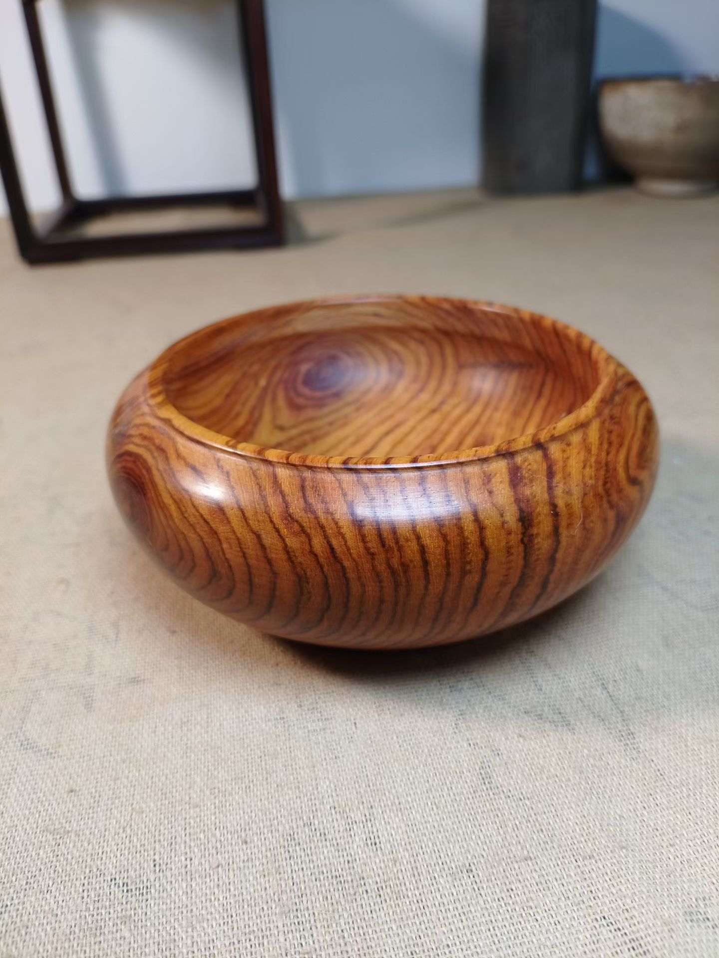 黄花梨老料大水盂摆件收纳礼品收藏品送礼工艺品