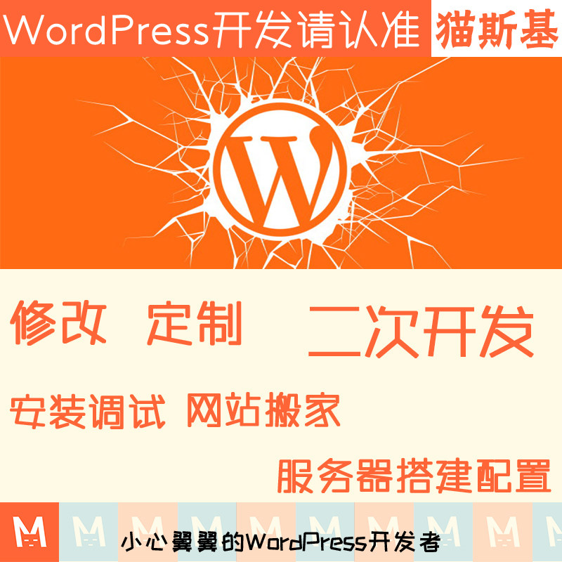 wp开发 wordpress主题修改 wp插件定制开发 wp汉化主题 建站迷