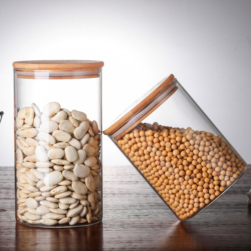 大号玻璃瓶加厚耐热储物瓶店铺装饰展示瓶茶叶密封罐五谷收纳储物