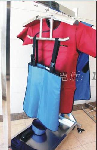 移动式不锈钢铅衣架 6-10件铅衣特制带刹车支持定做带衣帽钩促销 - 封面