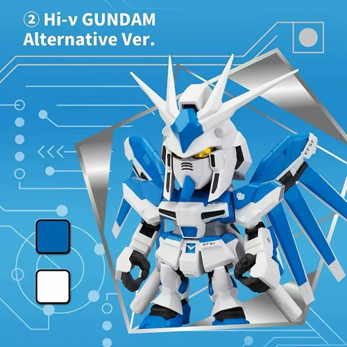 现货新品万代QMSV MINI Hi-v GUNDAM高达海牛盲盒潮玩