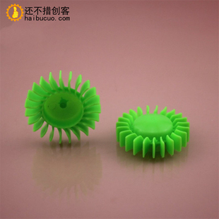 离心叶轮 涡轮 涡桨 包头桨 玩具配件 科技积木零件Φ5123Y2A绿