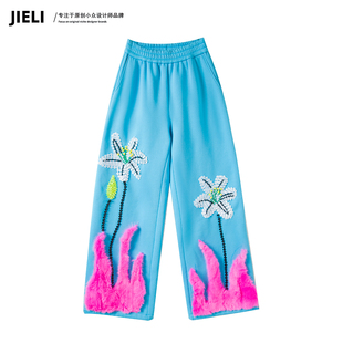 高腰高级感休闲裤 街力街力原创小众定制款 女T9937 JIE