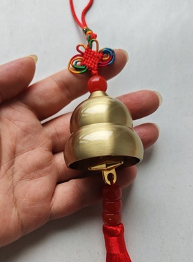 铜铃铛六字真言心经家居装饰摆件