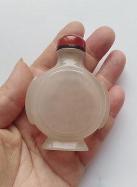 玛瑙人物渔翁雕刻观赏收藏手把件