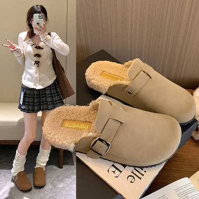 2025年秋冬新款8825-2棉博肯居家棉拖鞋女室