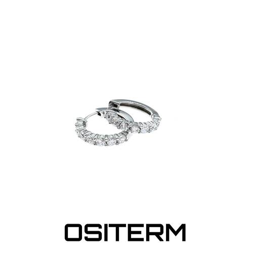ositerm微镶夏天男女情侣耳圈