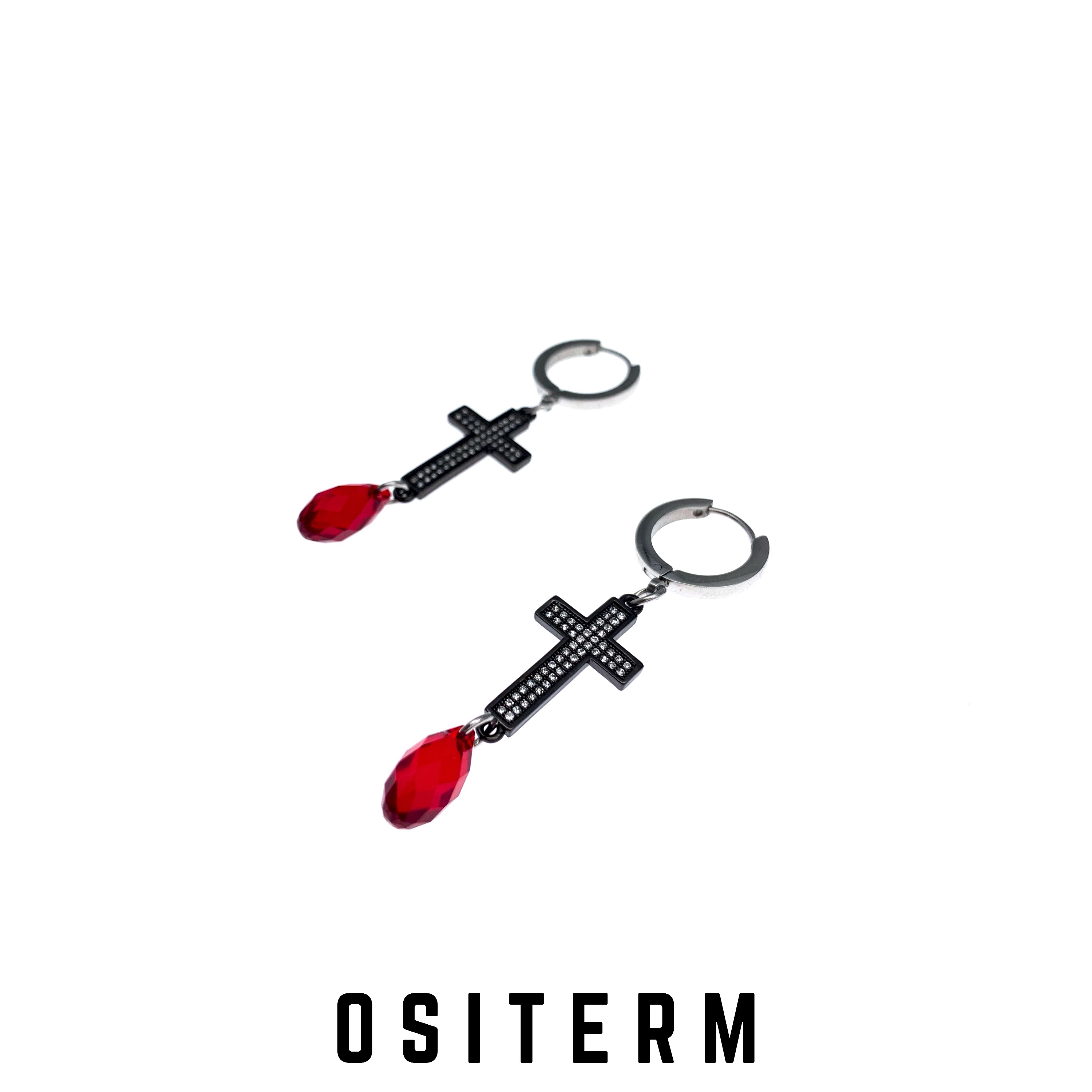 ositerm新品暗黑泪亮点哥特耳环