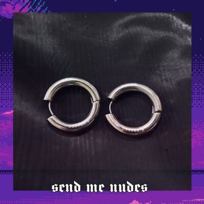 ositerm超大耳圈30mm原创耳环