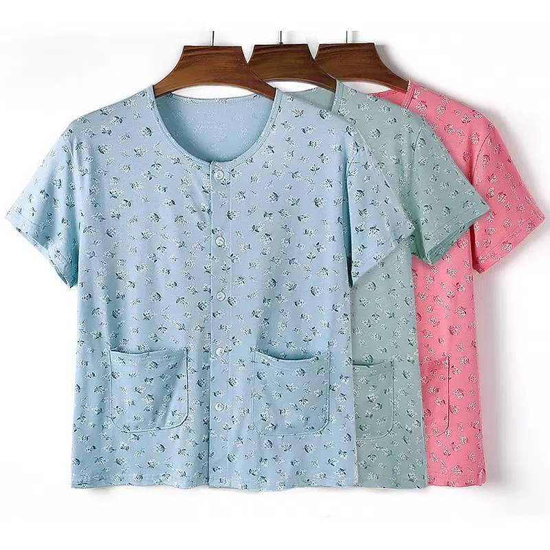 纯棉短袖亲肤柔软舒适透气吸汗女