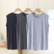 宽肩爸爸家居汗衫 莫代尔男士 圆领上衣舒适无袖 薄款 可外穿 背心夏季