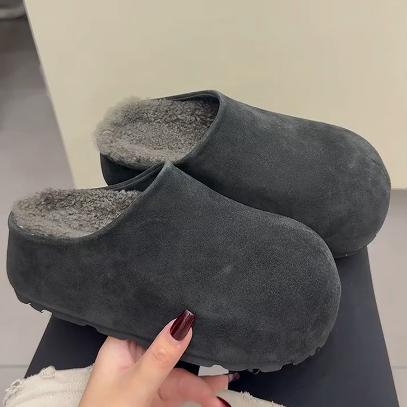 羊皮版！厚底勃肯鞋女外