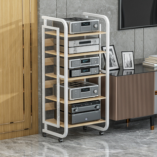 功放机柜音响架子可移动音箱hifi设备落地脚架机架ktv影音支架