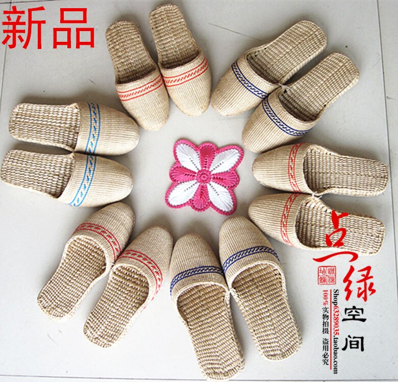 编织夏季个性风养脚居家拖鞋