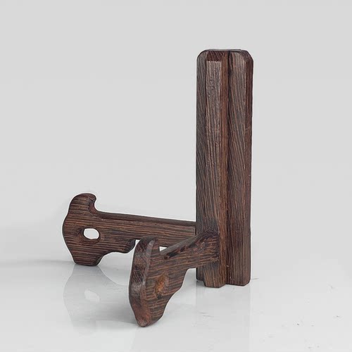 鸡翅木盘子支架赏盘茶饼展示托架