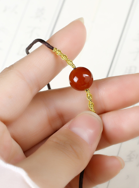 抖音同款周家红链女2022新款