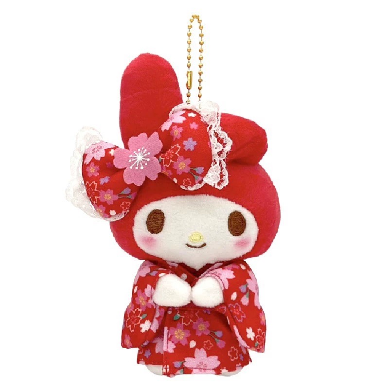 【7月预售】日本 着物 红色和服 美乐蒂 毛绒挂件 再贩