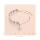 超仙女蕾丝花朵choker少女心珍珠项圈脖子饰品颈带项链锁骨链颈链