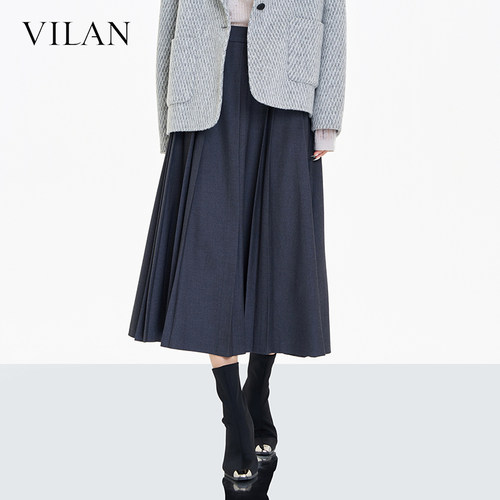 VILAN慧兰通勤半身裙女