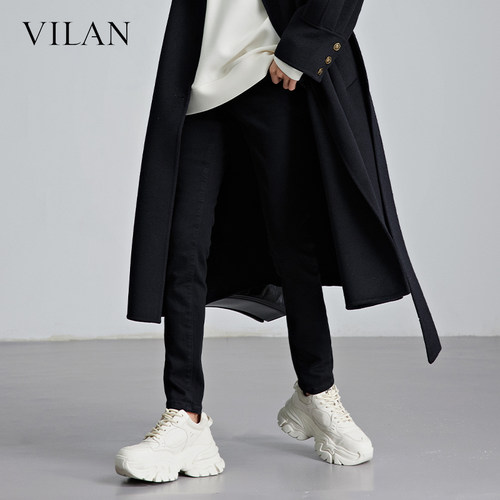 VILAN慧兰高腰牛仔裤女