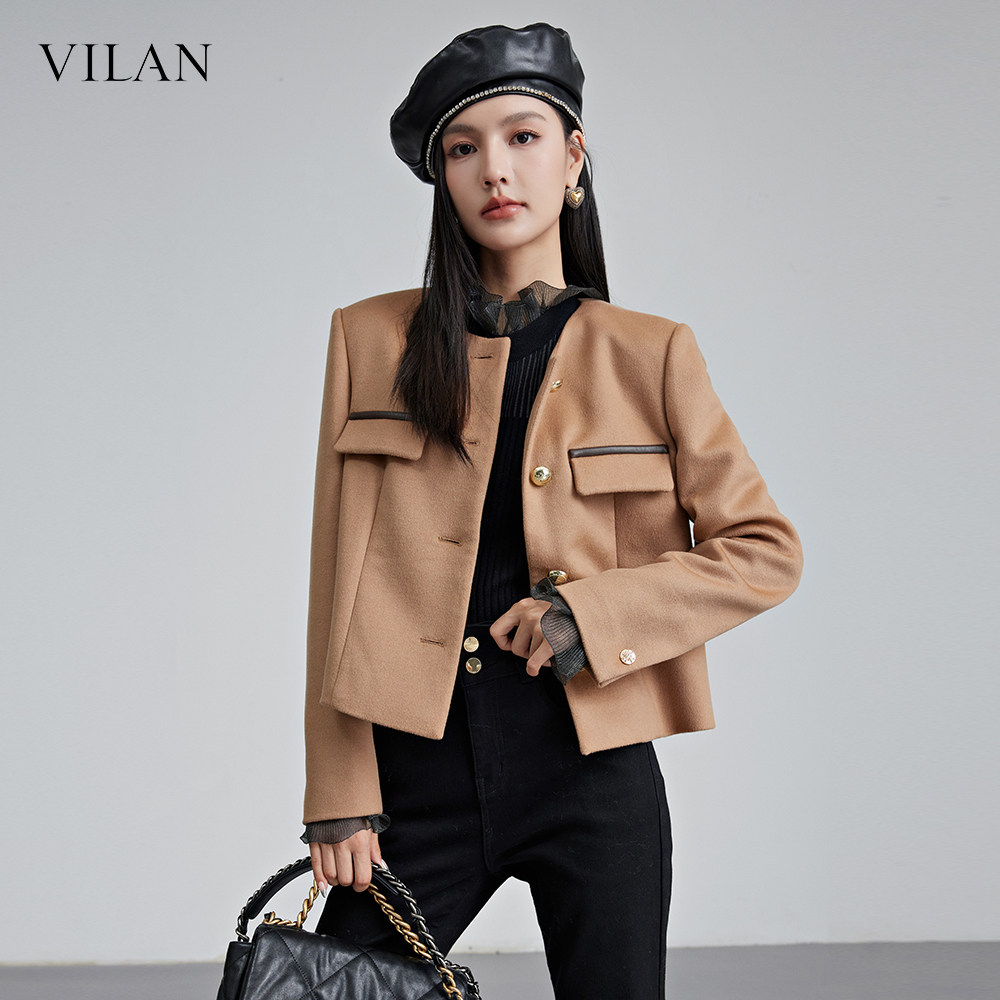 VILAN慧兰绵羊毛针织衫女