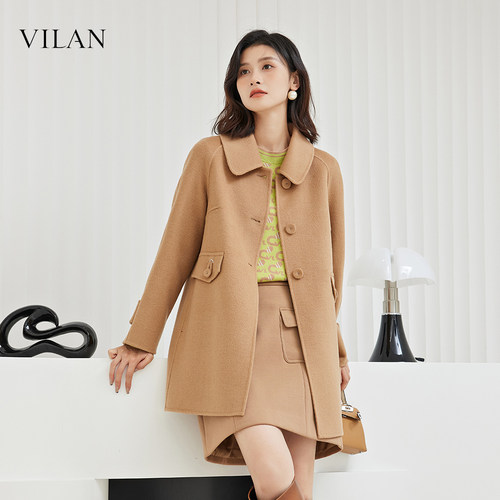 VILAN慧兰绵羊毛大衣女