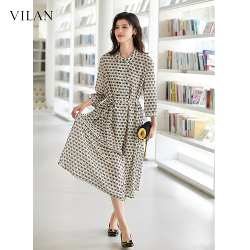 VILAN慧兰通勤连衣裙女