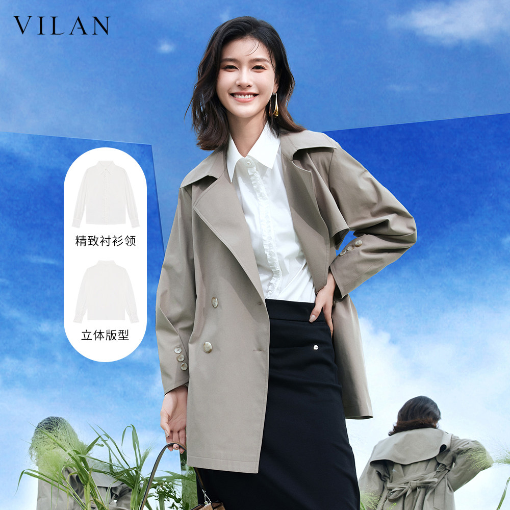 vilan/慧兰衬衣衬衫女白领职业装