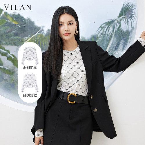 慧兰短款卫衣女修身秋打底衫