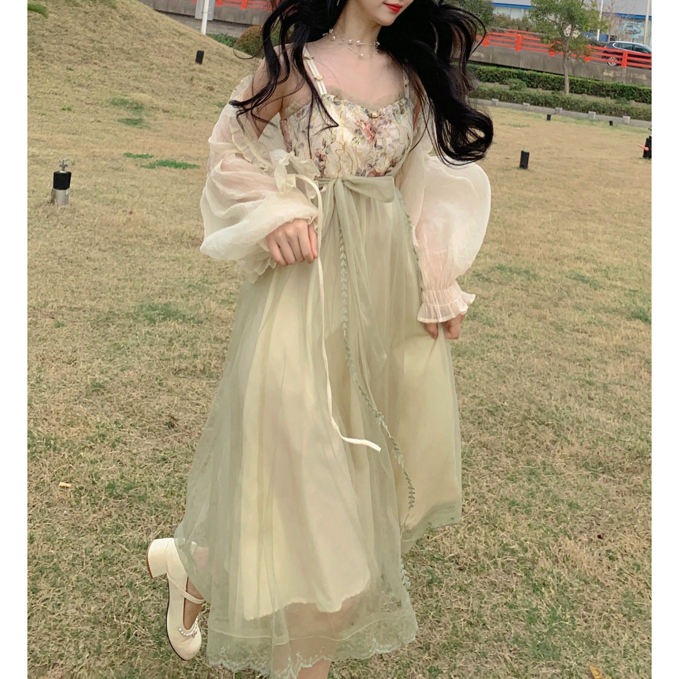 Blovelan绿野仙踪 少女感清新高腰甜美气质长款吊带裙女夏季2022使用感如何?