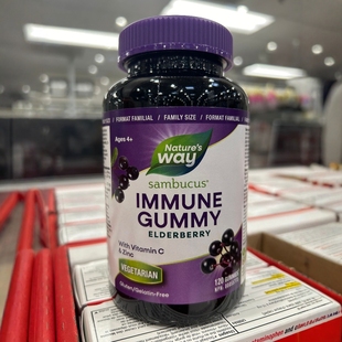 Way儿童接骨木软糖维C 2瓶减10元 Nature 锌120粒 加拿大直邮