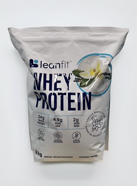 加拿大直邮 LeanFit 乳清蛋白粉 补充蛋白质 营养保健 香草味2Kg