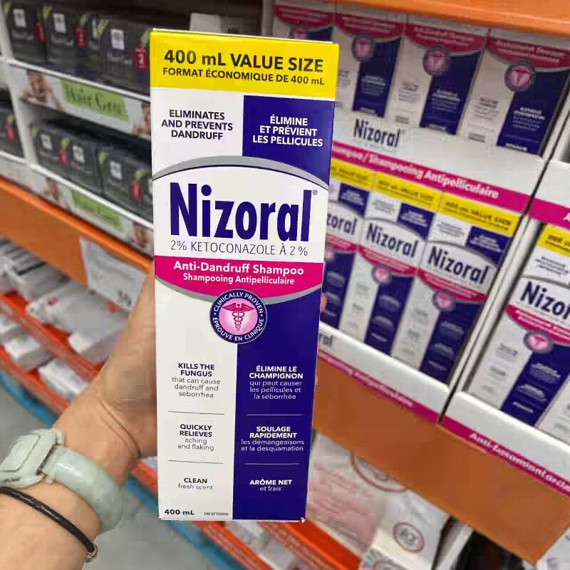 加拿大直邮 Nizoral仁山利舒去屑止痒洗发露洗发水400ml