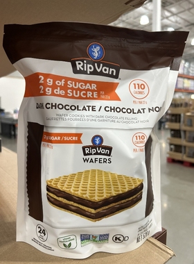 加拿大直邮 Rip Van 迷你威化巧克力夹心饼干 24块 独立包装 528g
