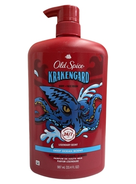 2瓶减10元 加拿大直邮 老香料Old Spice 沐浴露 987ml