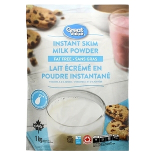 2袋9.5折 VALUE青少年成人老人高钙脱脂奶粉1kg 加拿大直邮GREAT