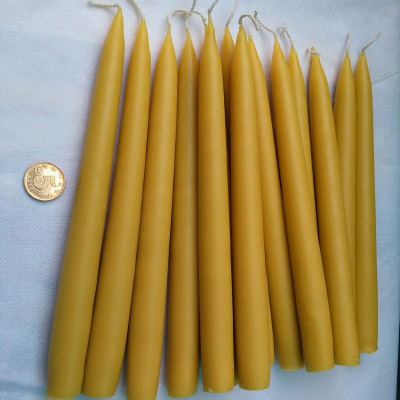 【天然蜂蜡专营店】 20厘米长杆蜡烛 蜜蜡华德福瑜伽会所咖啡餐厅