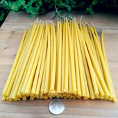 天然蜂蜡 古法手工沾蜡法 细长款 教堂净化冥想无烟 瑜伽蜡烛