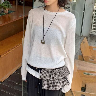 六0813韩国正品dailyj-ou-22461 针织衫区时尚人气气质秋季知性