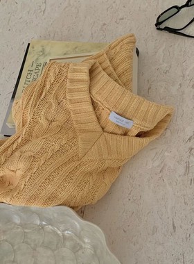 九1202韩国东大门针织衫-区VINTAGEVIBE-8716420正品大气休闲潮流