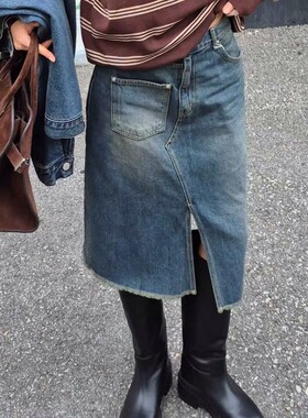 九0830韩国东大门户外半身裙区ous-8625283优雅纯色修身正品个性