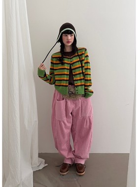 八1107韩国东大门休闲长裤区4482362原宿甜美炸街秋冬学院韩版