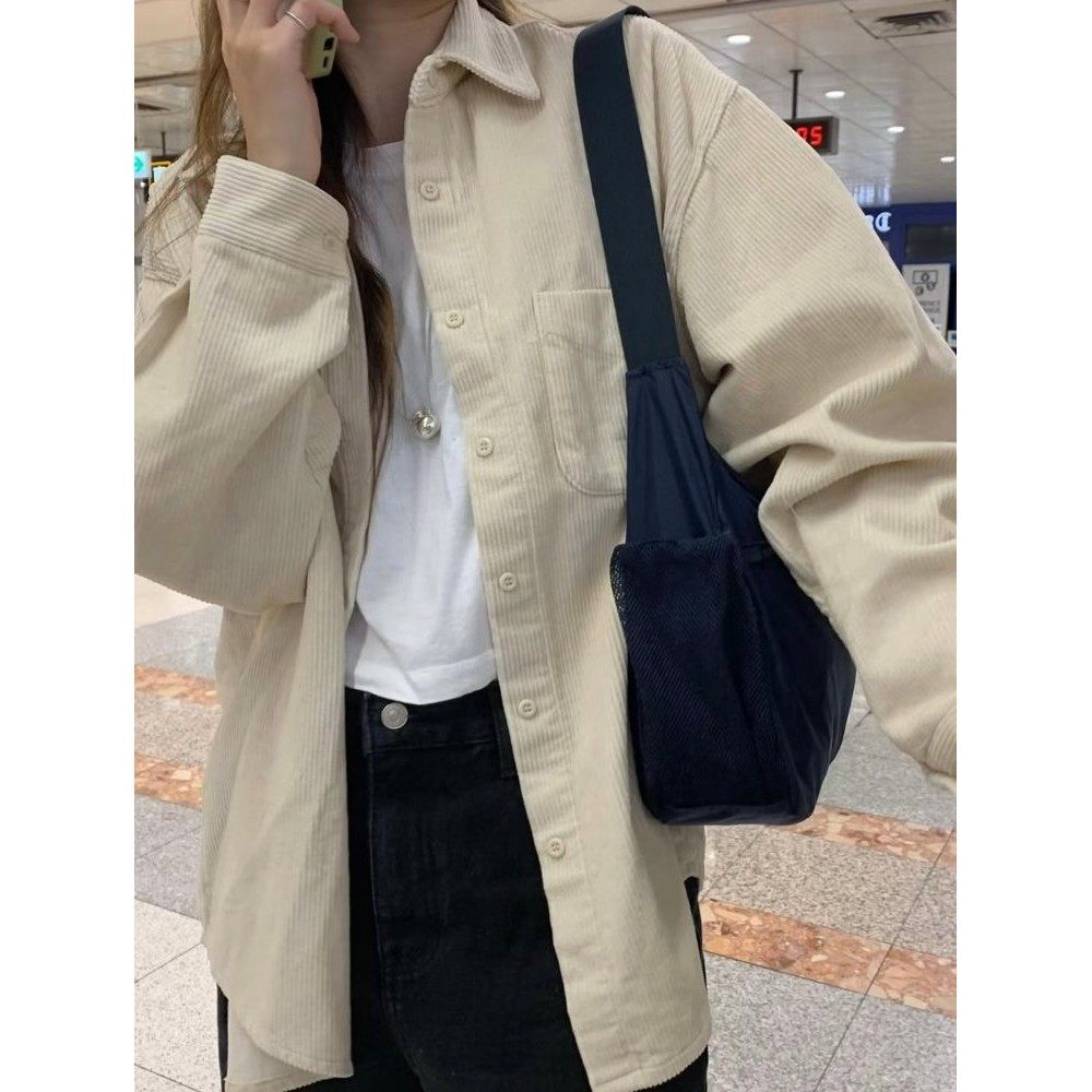 九1202韩国东大门衬衫-区AND-FLOYD-8717168简约秋季知性通勤优雅